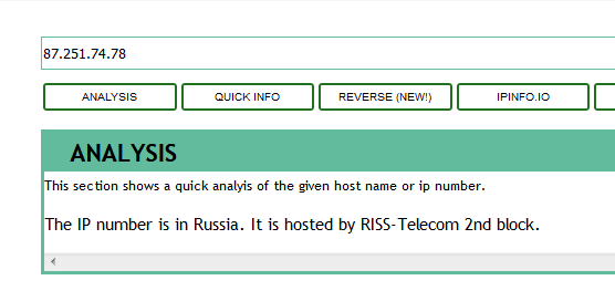 Attached picture Screenshot_2020-08-04 The IP number is in Russia It is hosted by RISS-Telecom 2nd block .png